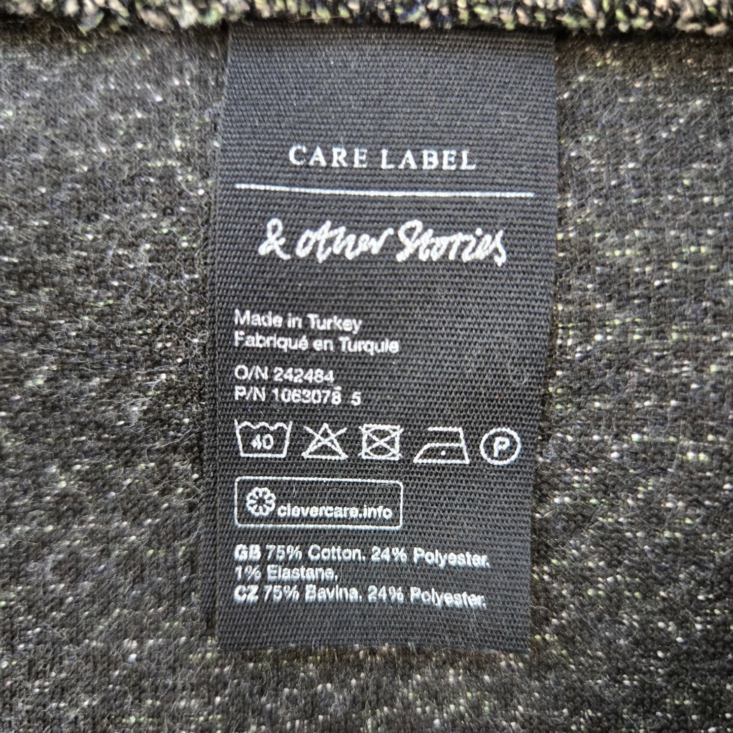 & Other Stories Knit Kick Flare Pull On Pants Size Medium