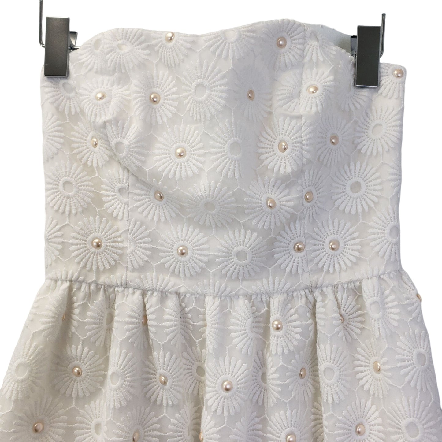 Lilly Pulitzer Payton Resort Pinwheel Organza Strapless Dress Size 0