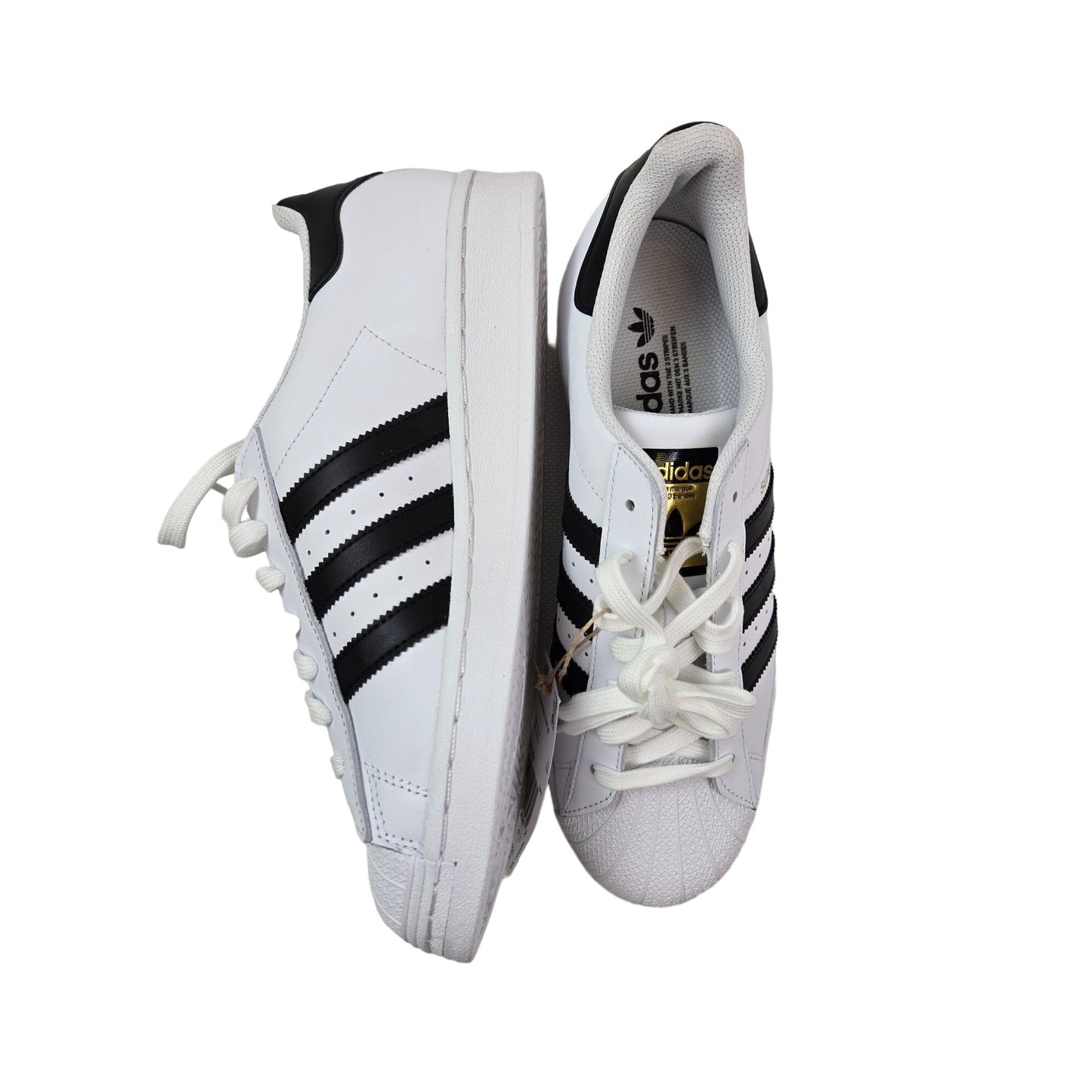 NWT Adidas Originals Coated Leather Superstar Sneakers Size 7.5