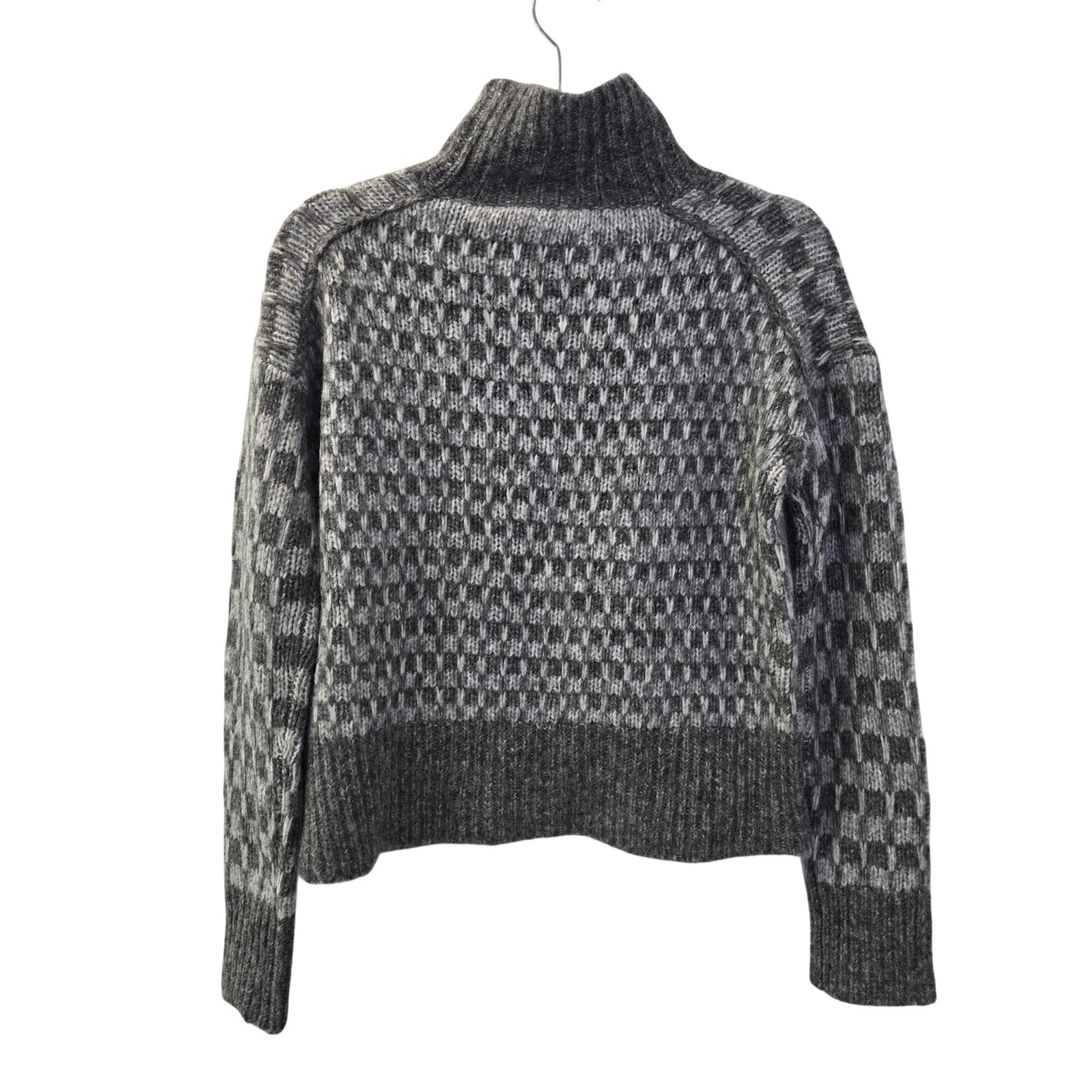 NWT Everlane The Cloud Checkered Oversized Wool Blend Turtleneck Sweater XXS/XS