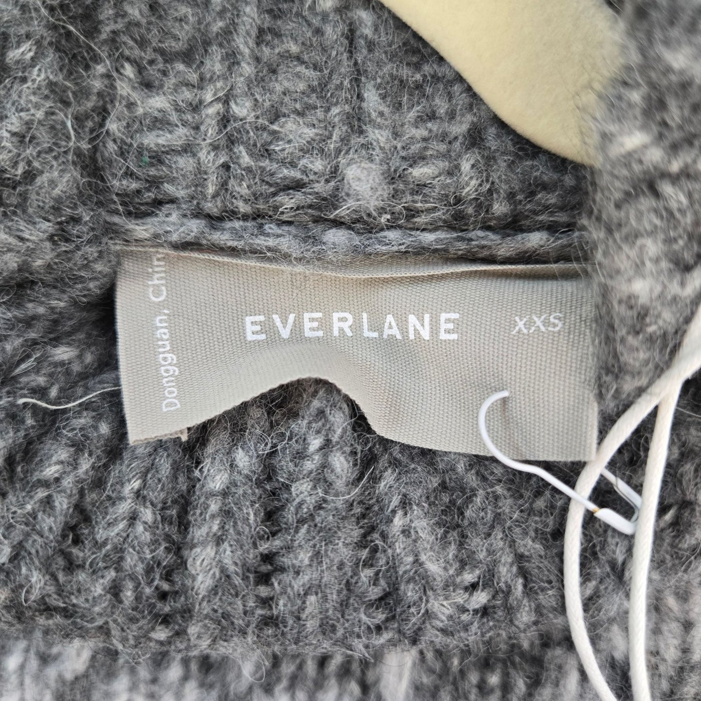 NWT Everlane The Cloud Checkered Oversized Wool Blend Turtleneck Sweater XXS/XS