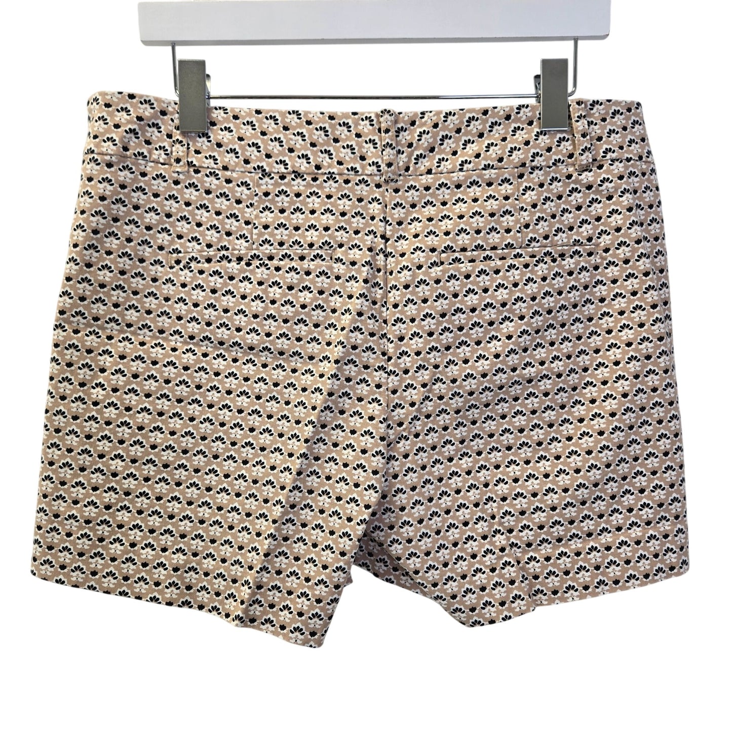 Ann Taylor Factory Fleur de Lis Print Chino Shorts Size 8