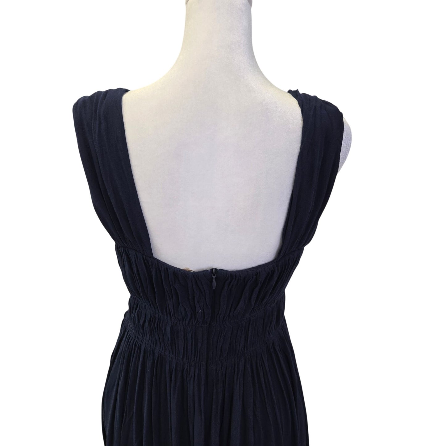 Bishop + Young Grecian Corset Smocked Bodice Maxi Dress Size Large