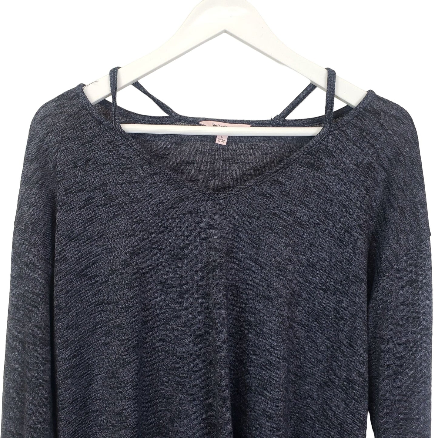 Juicy Couture Hi-Style Heather Gray Top Size Large