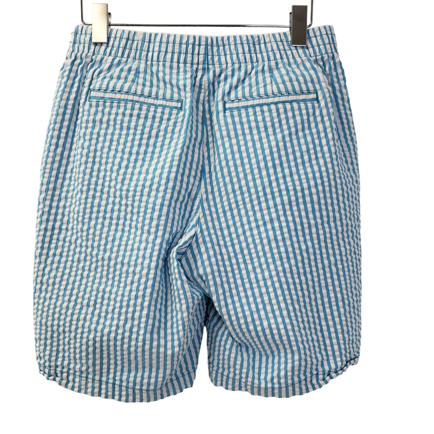 Lands' End Striped Seersucker Mid-Rise Shorts Size 4