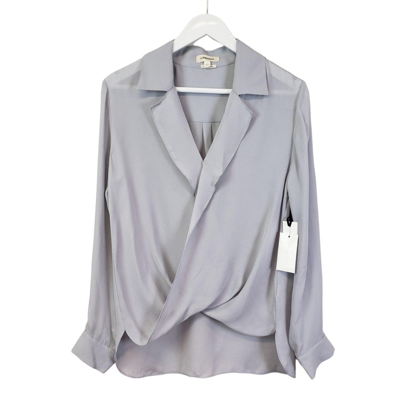 NWT L'Agence Silk Wrap Blouse Size Small