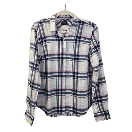 NWT UNTUCKit  De Toren Plaid Long Sleeve Button Down Shirt Size 6