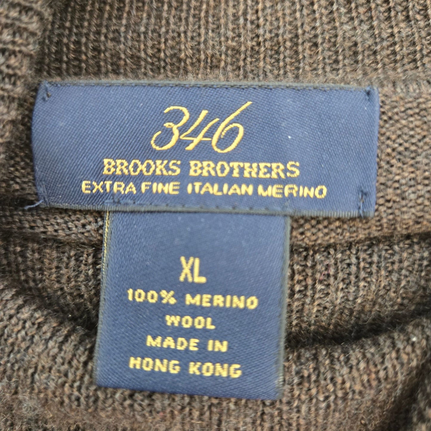 Brooks Brothers 100% Merino Wool Turtleneck Sweater Size XL