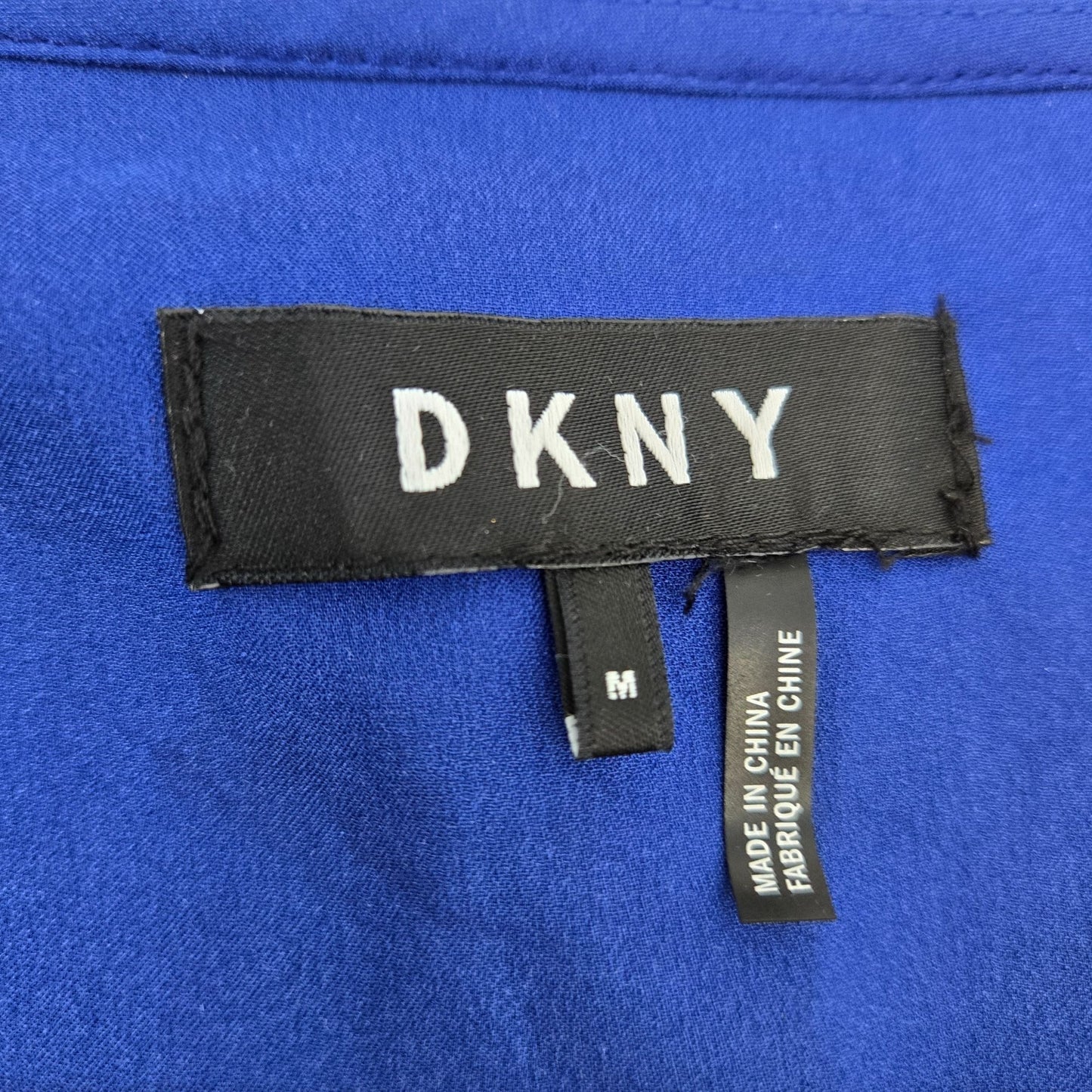 DKNY Lightweight Front Zip Tie Waist Jumpsuit Size Medium