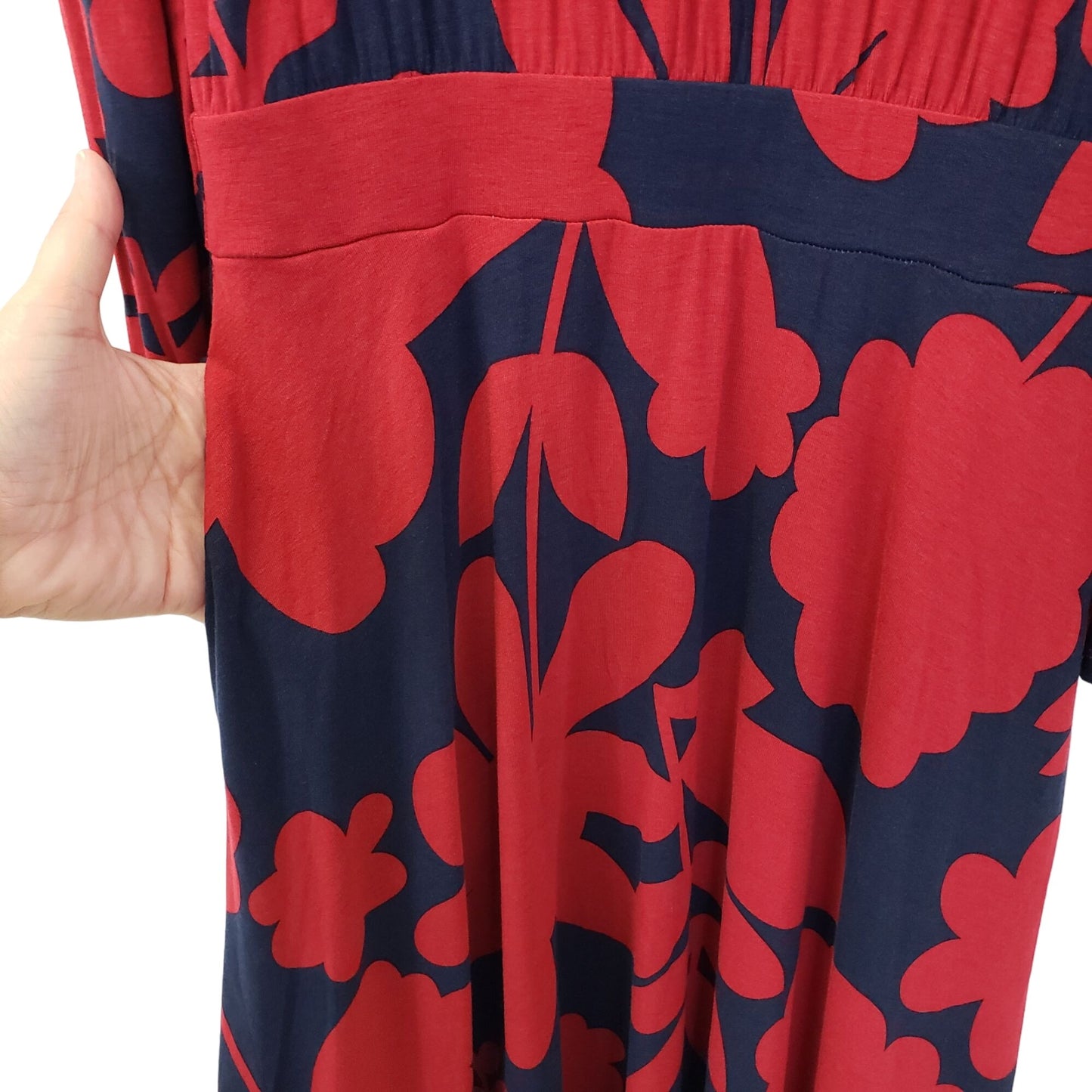 NWT Boden Puff Sleeve Jersey Floral Print Maxi Dress Size 4 Petite