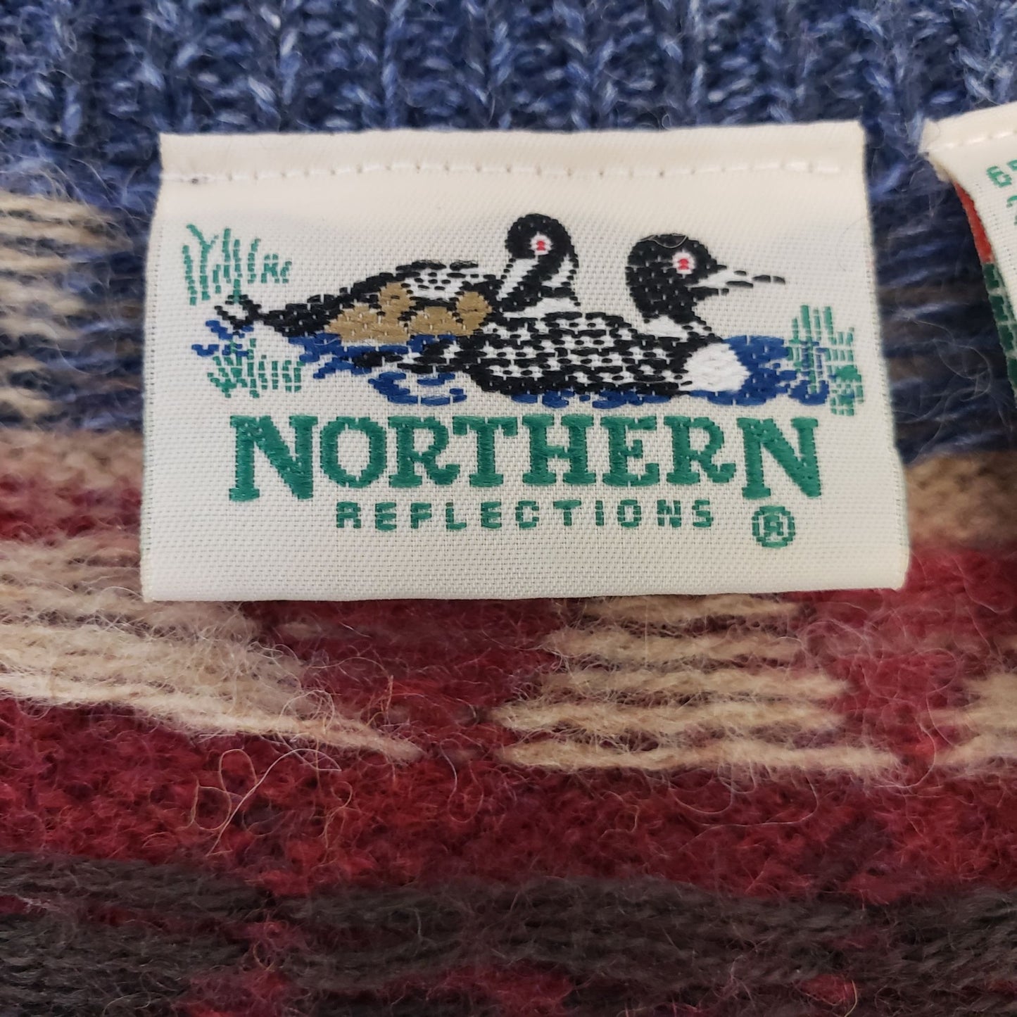 Northern Reflections Wool Blend Cardigan Sweater Size Medium