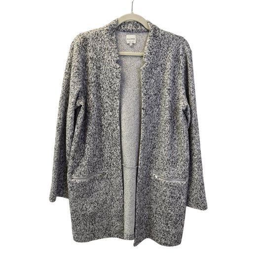 Ellison Wool Blend Heathered Open Longline Cardigan Sweater Size Medium