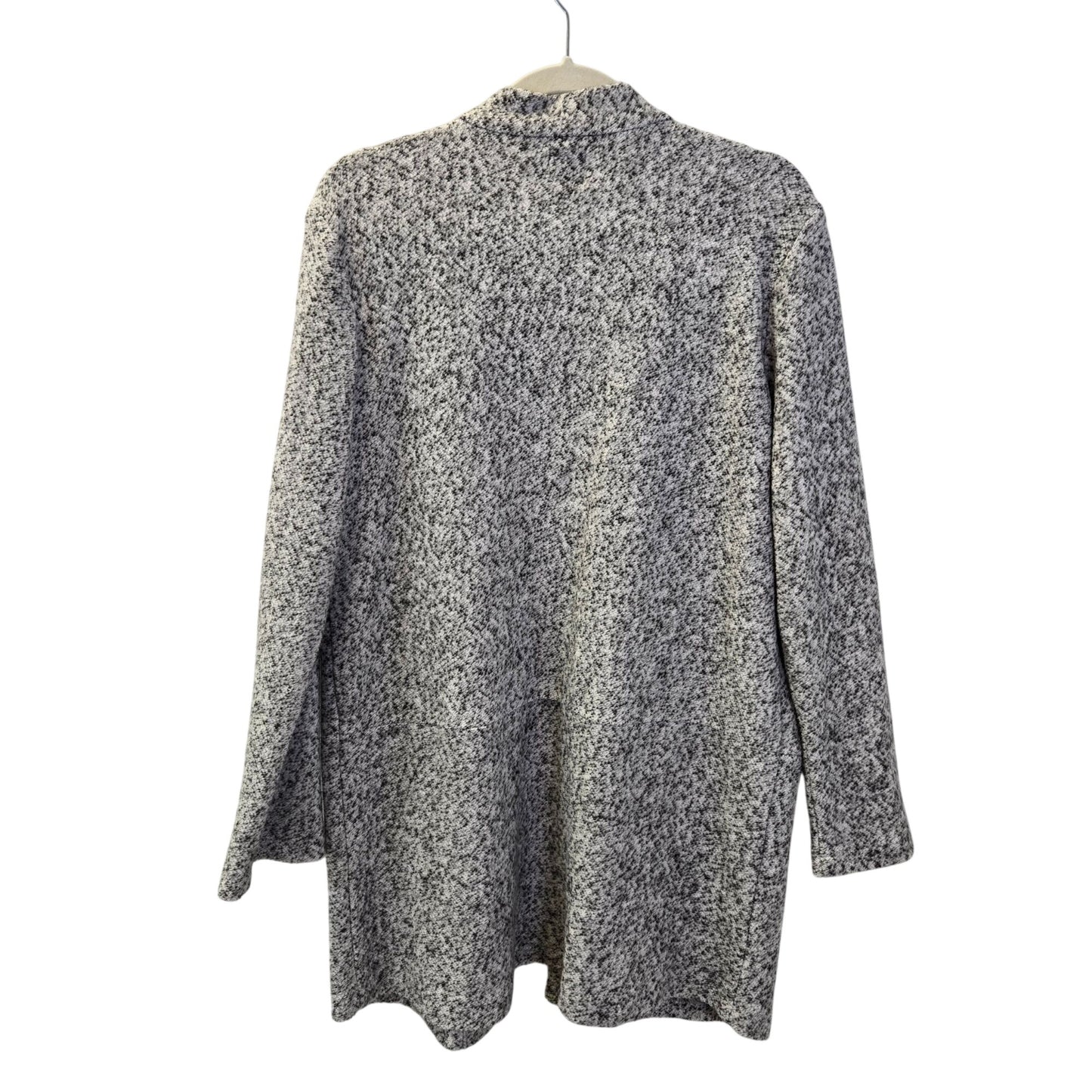 Ellison Wool Blend Heathered Open Longline Cardigan Sweater Size Medium
