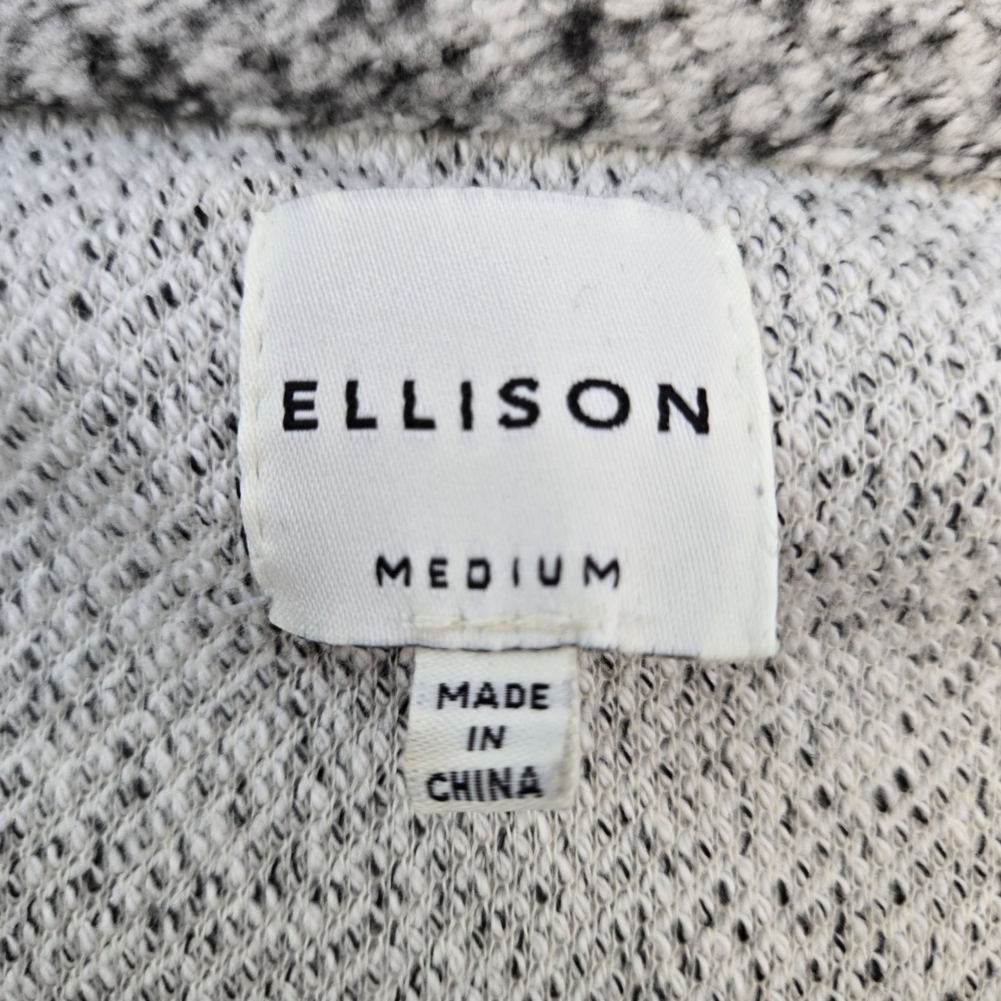 Ellison Wool Blend Heathered Open Longline Cardigan Sweater Size Medium