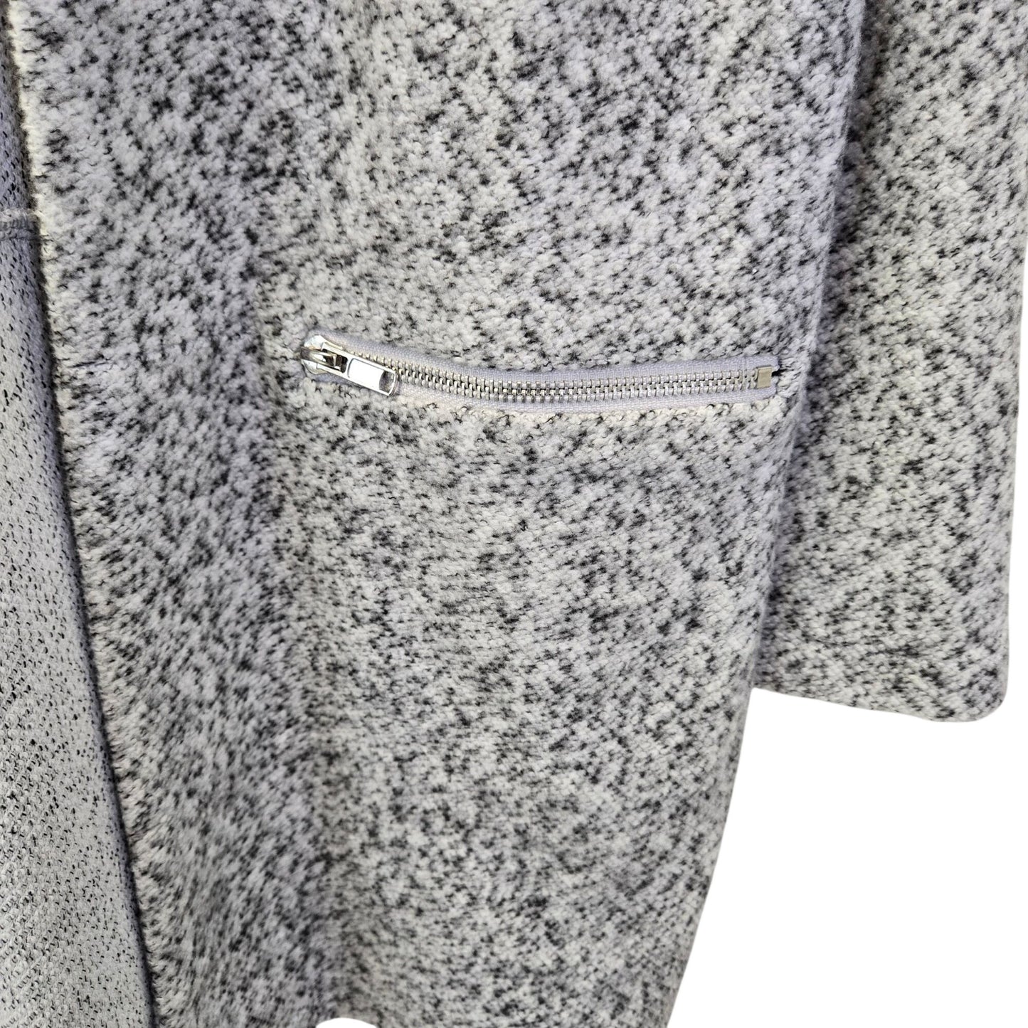 Ellison Wool Blend Heathered Open Longline Cardigan Sweater Size Medium