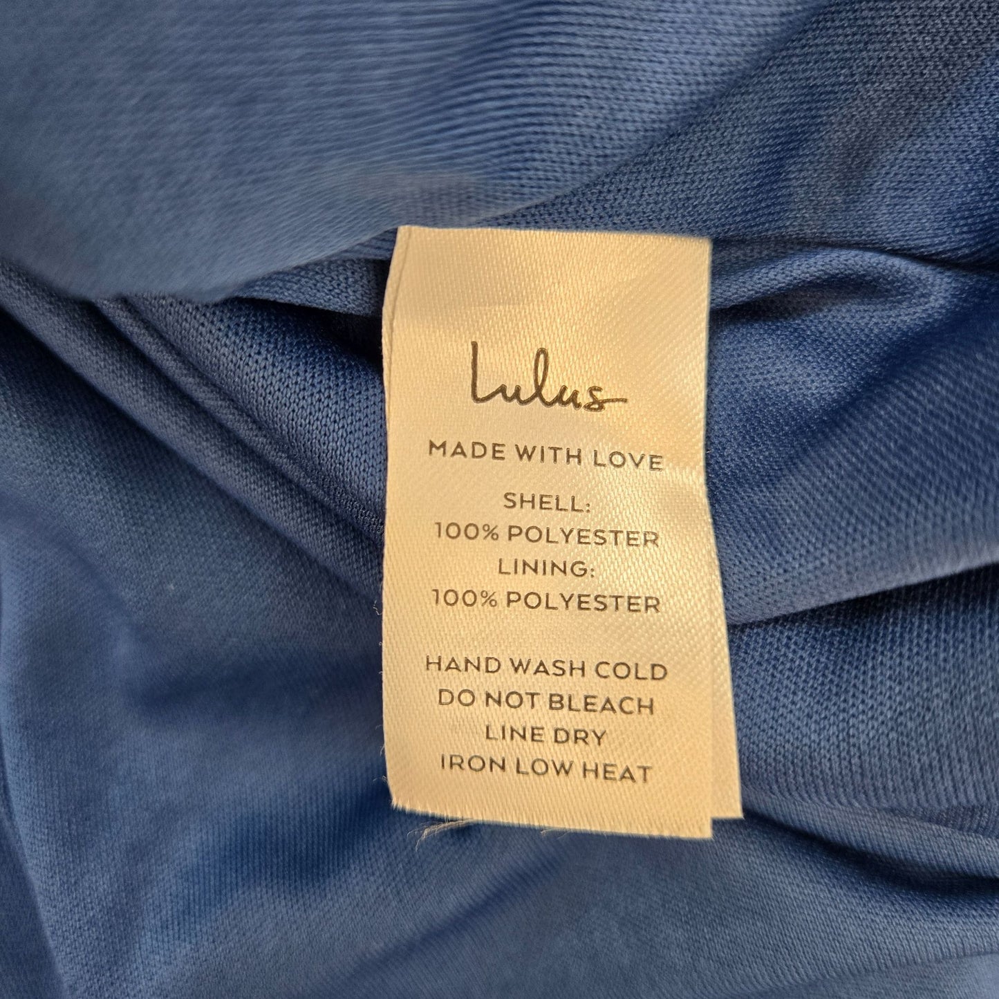 Lulu's Still the One Blue Floral Print Satin Maxi Dress Size Large