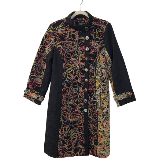 Weavz Wool Blend Embroidered Coat Size Small