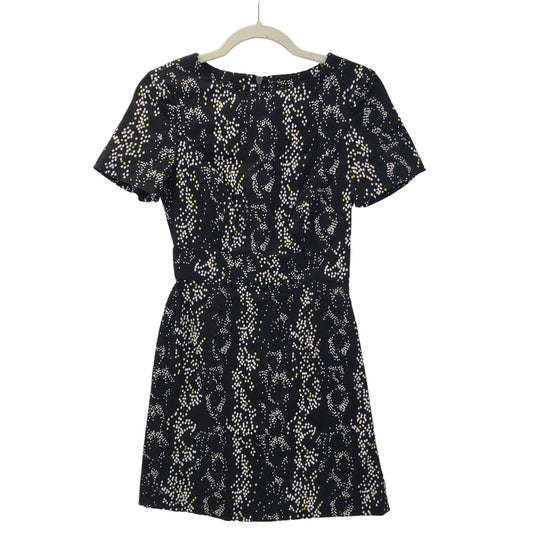 French Connection Diamon Print Fit & Flare Dress Size 2