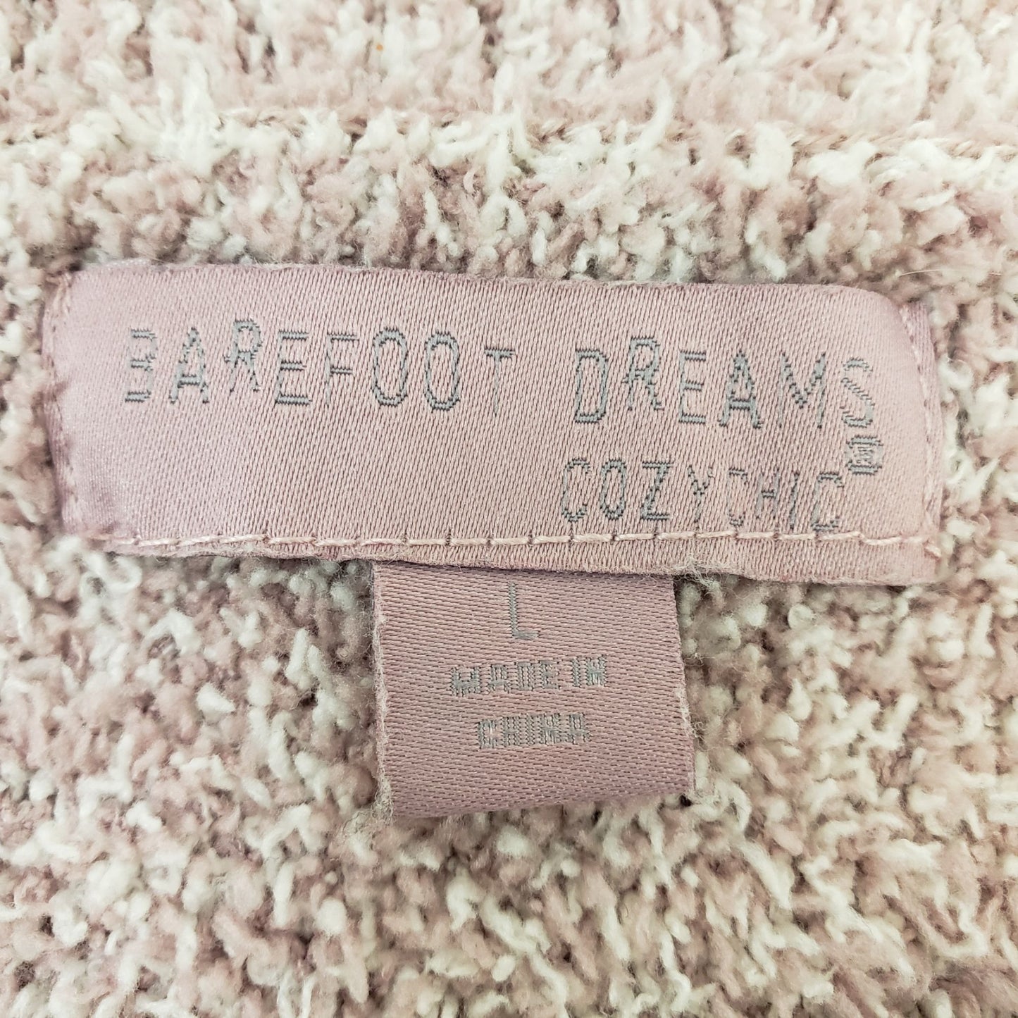 Barefoot Dreams Heathered Pink Crewneck Sweater Size Large