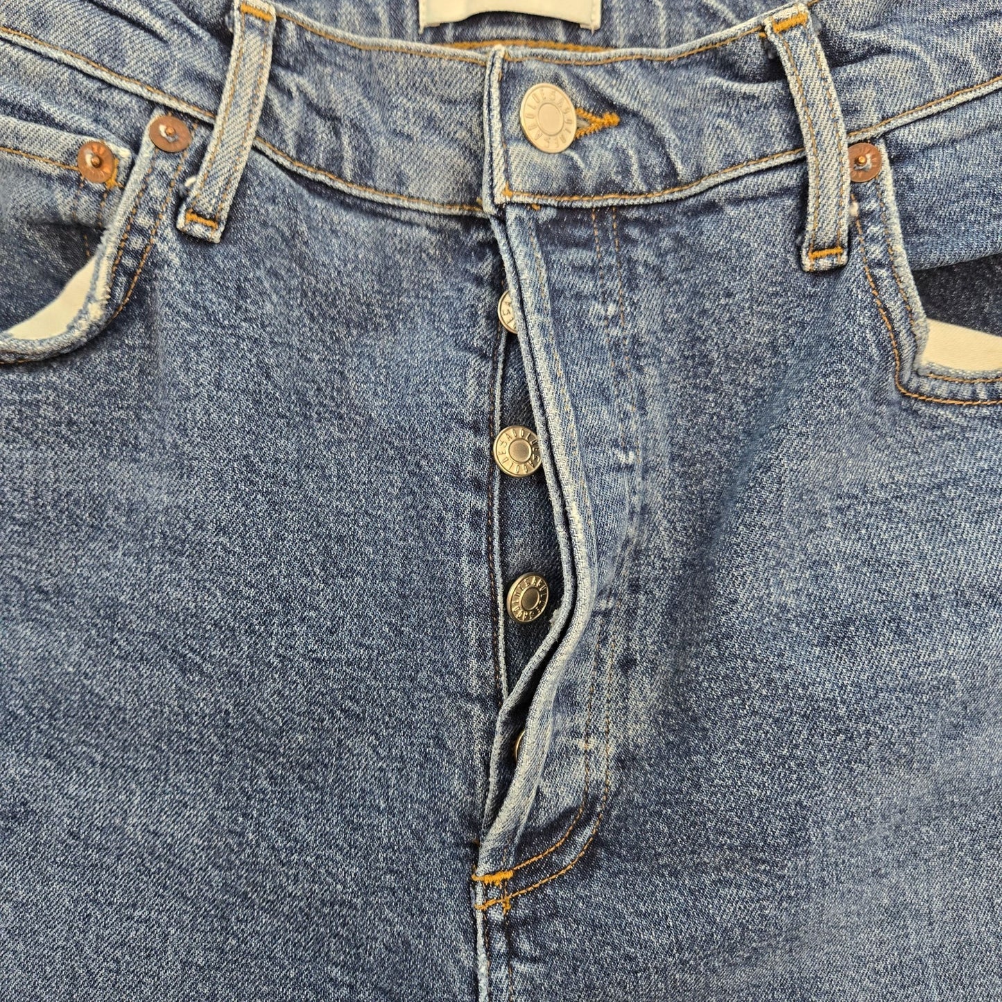 Agolde Riley High Rise Straight Crop Jeans in Frequency Wash Size 30