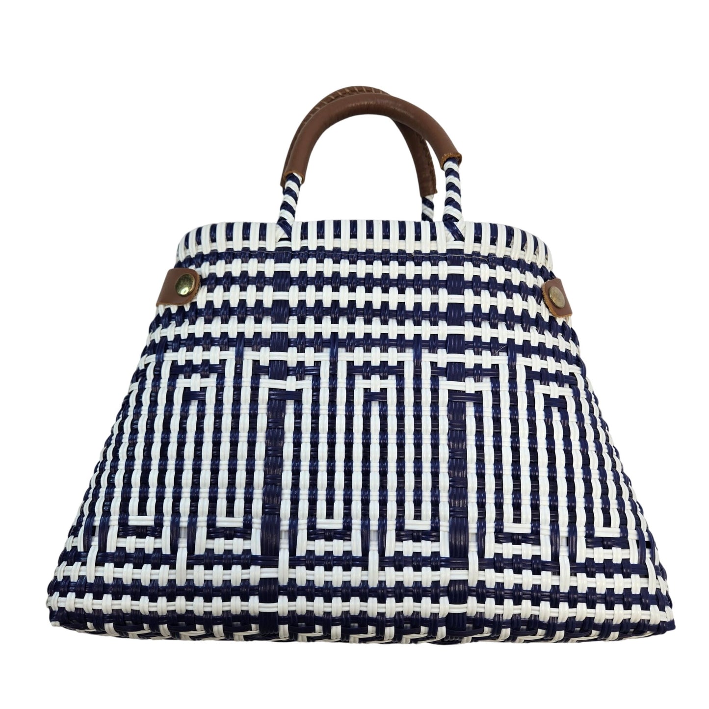 Mavis by Herrera Less Pollution Convertible Woven Satchel Handbag