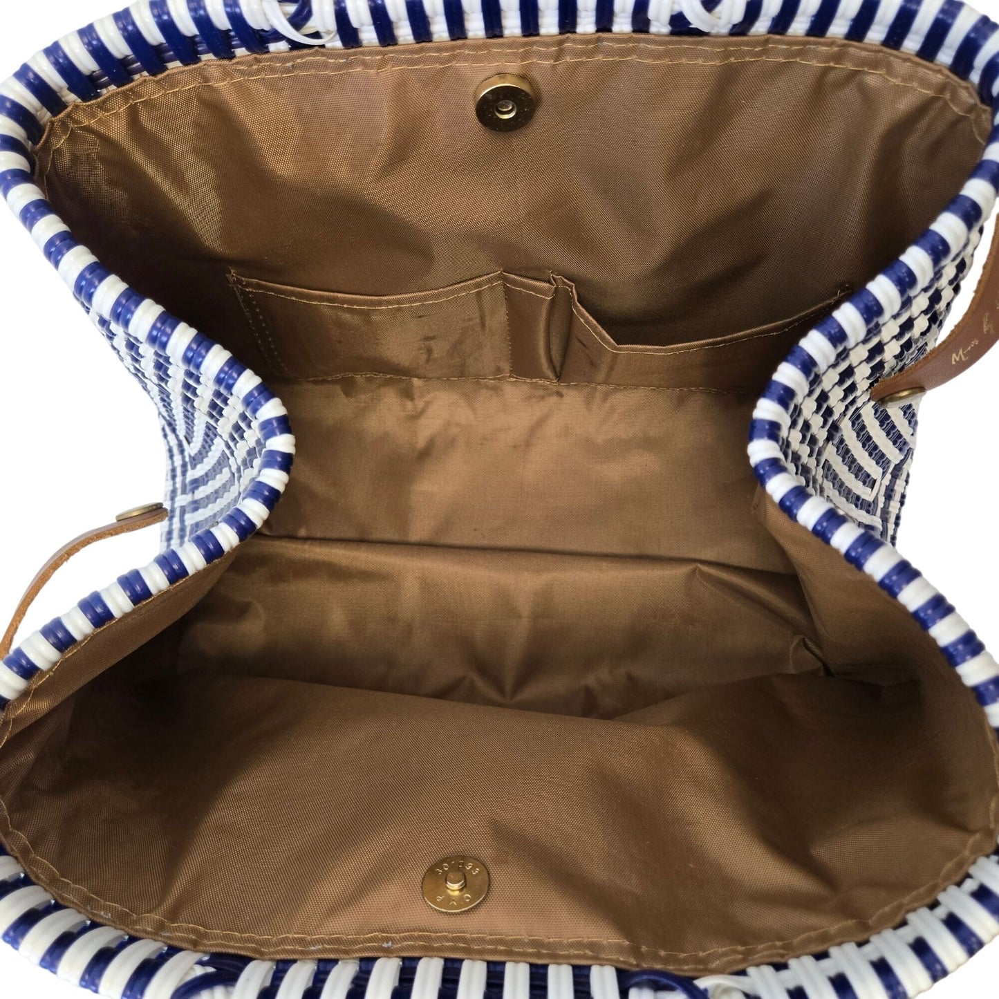 Mavis by Herrera Less Pollution Convertible Woven Satchel Handbag