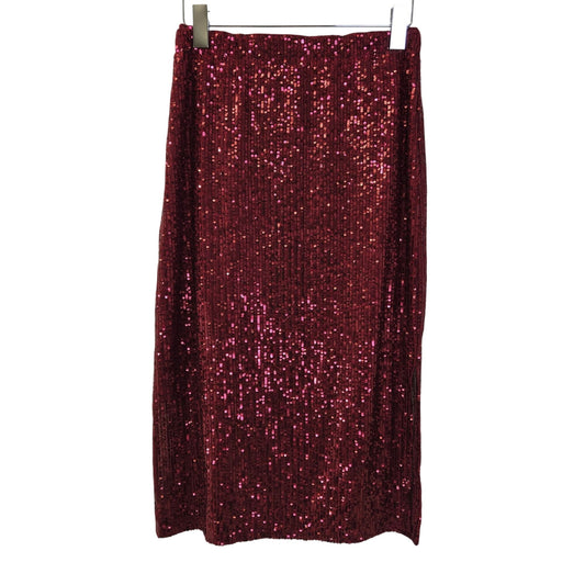 Vince Camuto Sequin Pull On Midi Skirt Size  XS