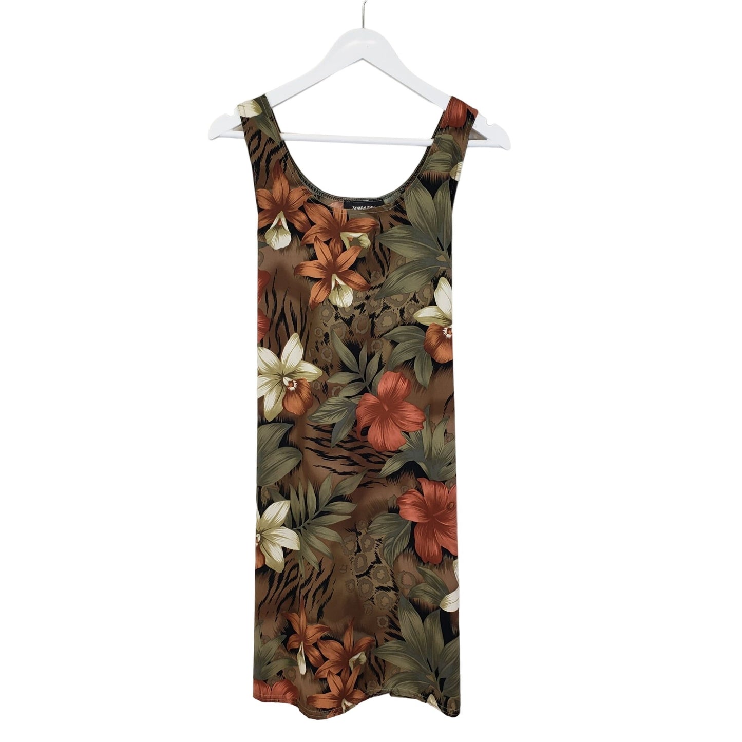 Tampa Bay Artwear Tropical Print Mini Dress Size M/L (est)
