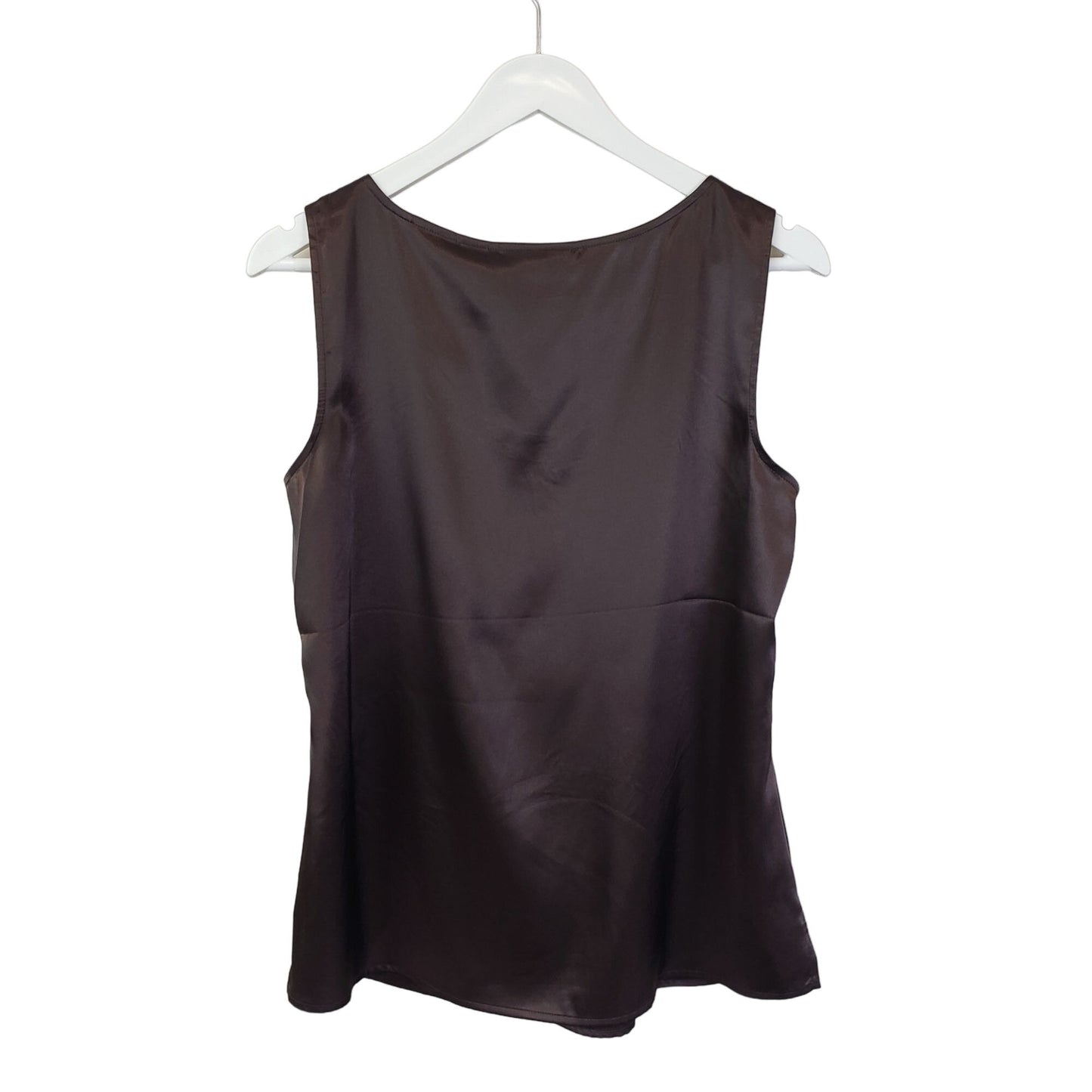 NWT Chico's Gorgeous Gathers Tank Top in Chocolate Size Chico's 1/Medium