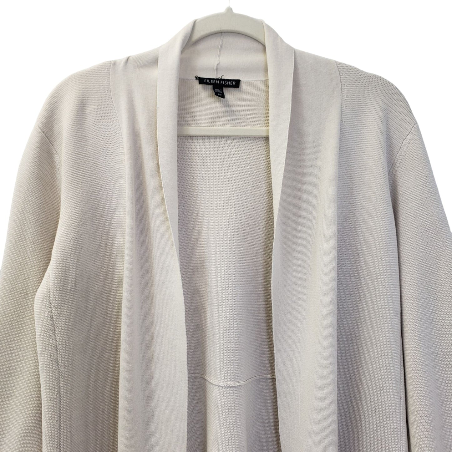 Eileen Fisher Silk Blend Open Longline Cardigan Sweater Size Small