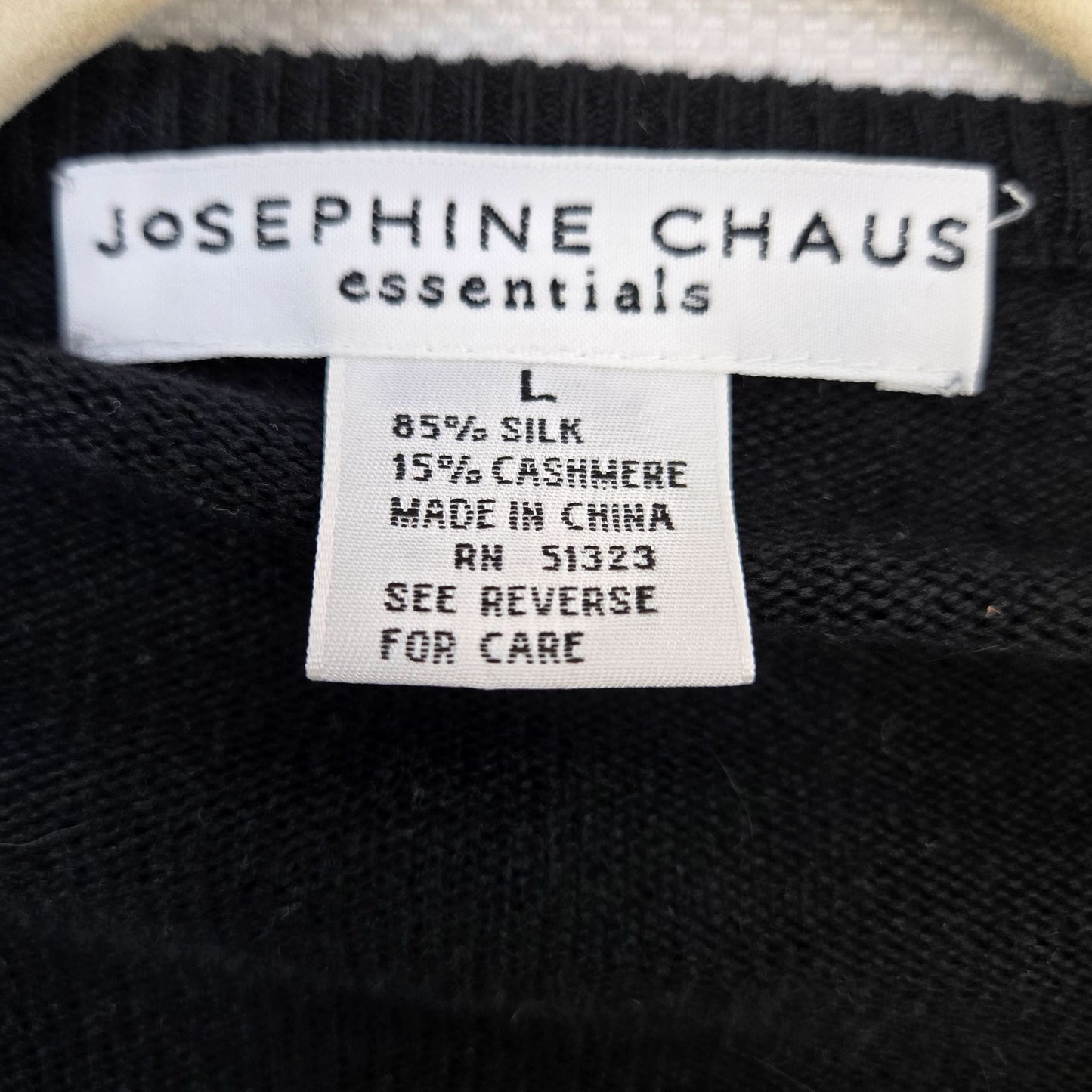 Josephine Chaus Silk & Cashmere Blend Cardigan Sweater Set Size Large