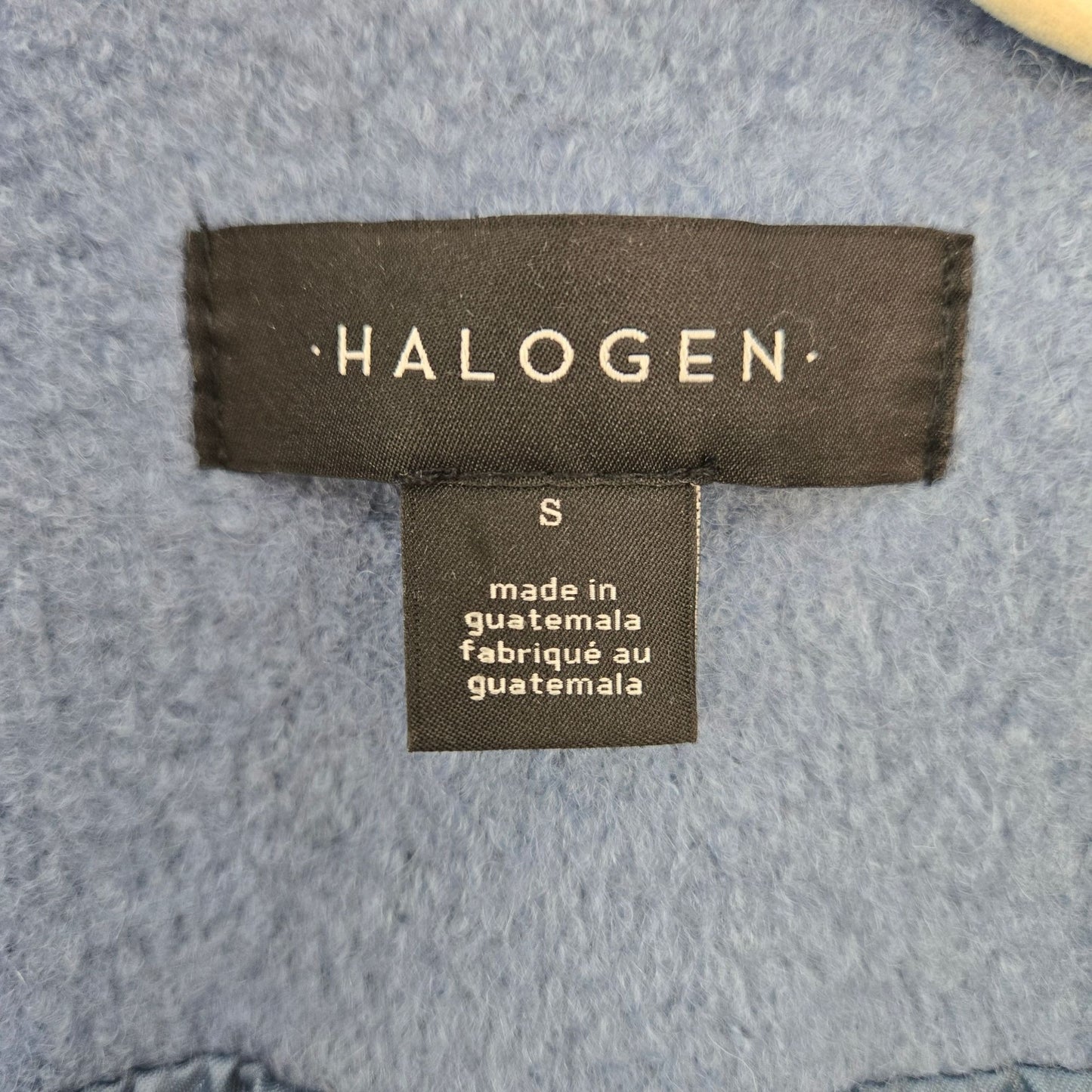 Halogen Wool Blend Baby Blue Two Button Coat Size Small
