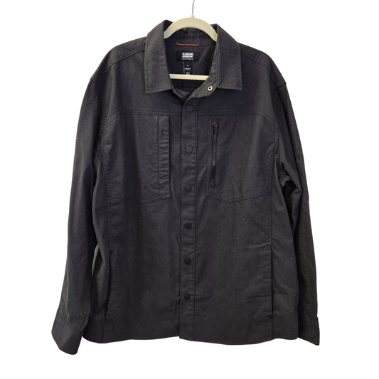 Duluth Trading Co Alaskan Hardgear Stone Run Standard Fit Overshirt Shacket Size XL