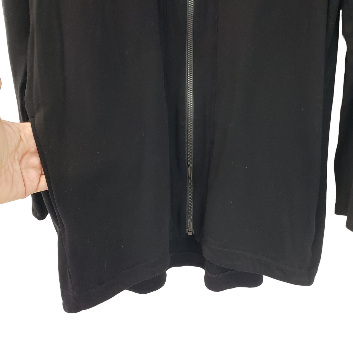 Eileen Fisher Tencel Blend Full Zip Sweatshirt Top Size Small