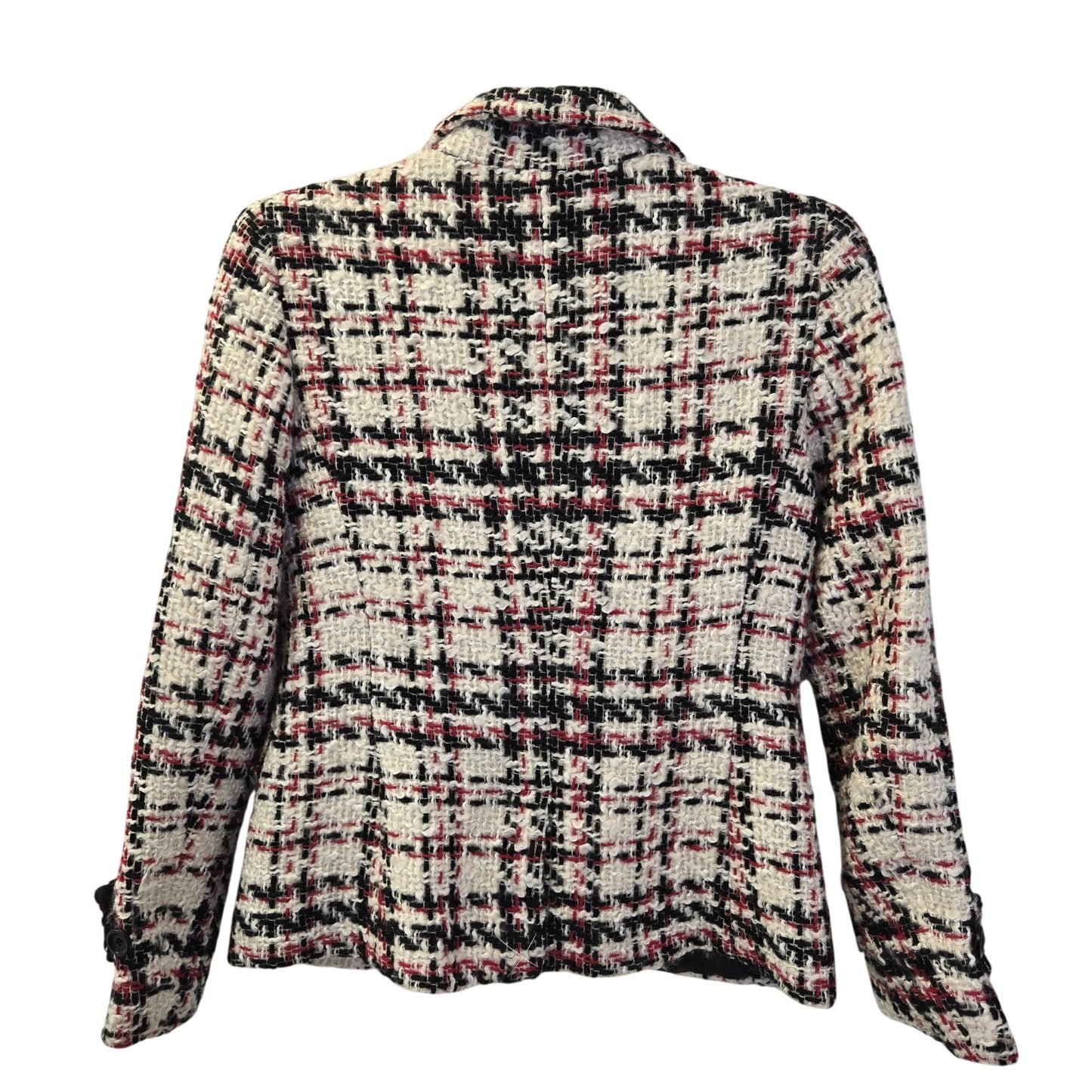 Talbots Petites Wool Blend Tweed Three Button Blazer Jacket Size Small Petite (est)