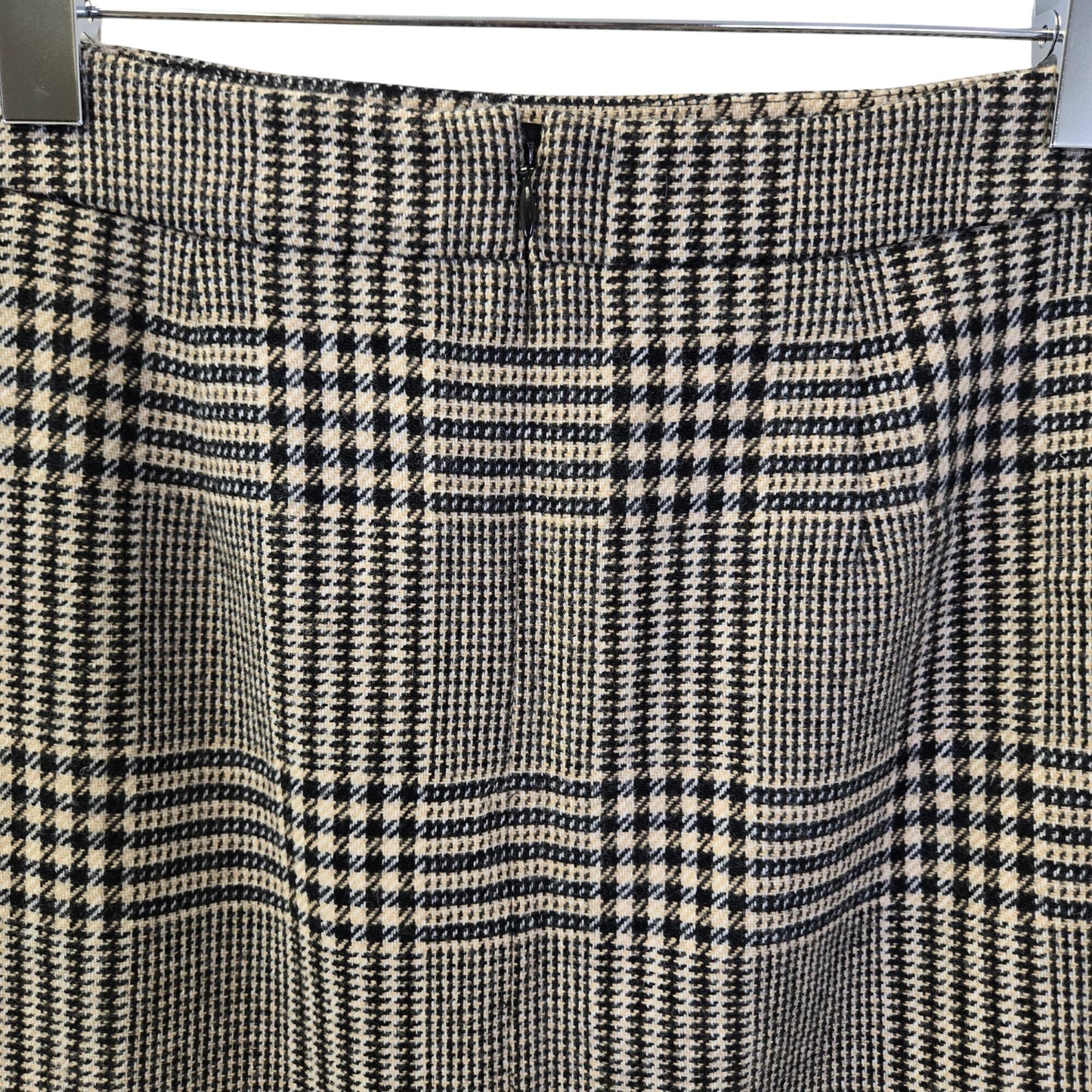 Brooks Brothers 100% Merino Lambswool Glen Plaid Pencil Skirt Size 4P