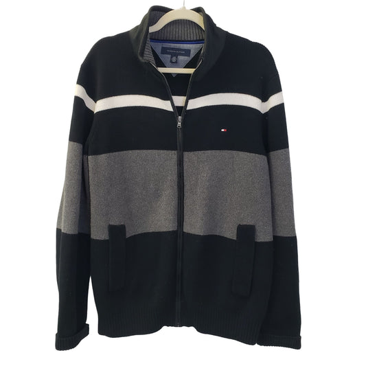 Tommy Hilfiger Full Zip Sweater Shacket Size Large
