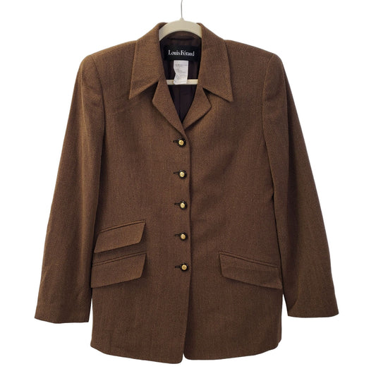 Louis Feraud Wool Blend Blazer Jacket Size 8/10