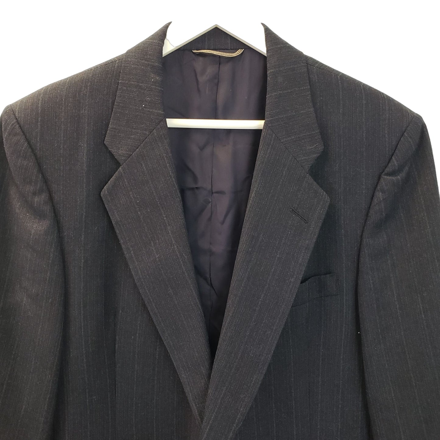 Christian Dior Wool Pinstripe Two Button Sport Coat Blazer Size 44R
