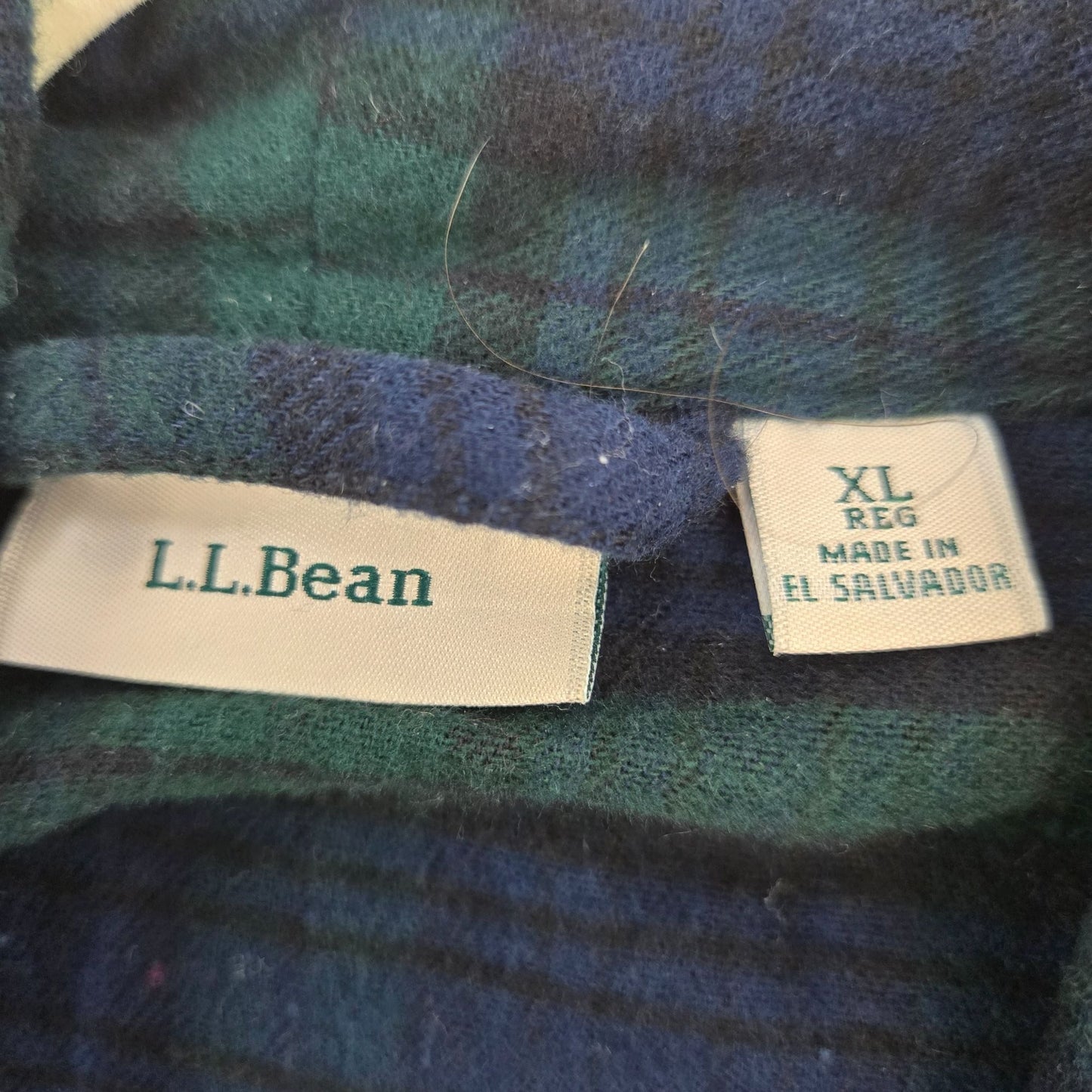 L.L. Bean Women's Scotch Plaid Flannel Robe Size XL