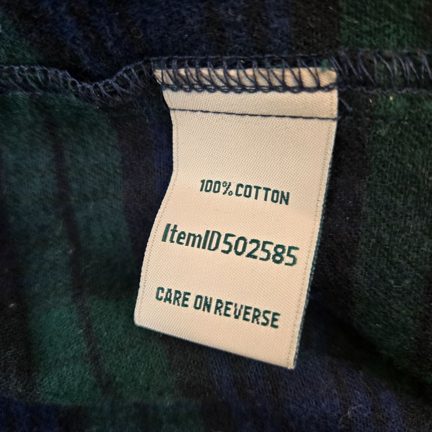 L.L. Bean Women's Scotch Plaid Flannel Robe Size XL