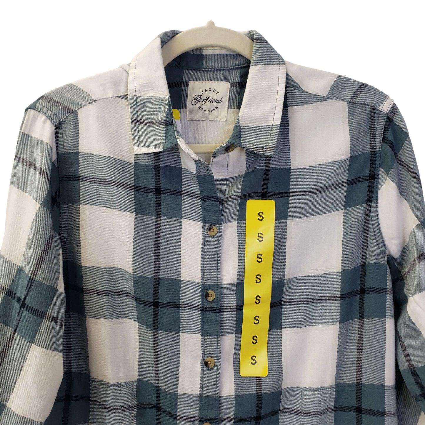 NWT JACHS Super Soft Girlfriend Flannel Button Down Shirt Size Small