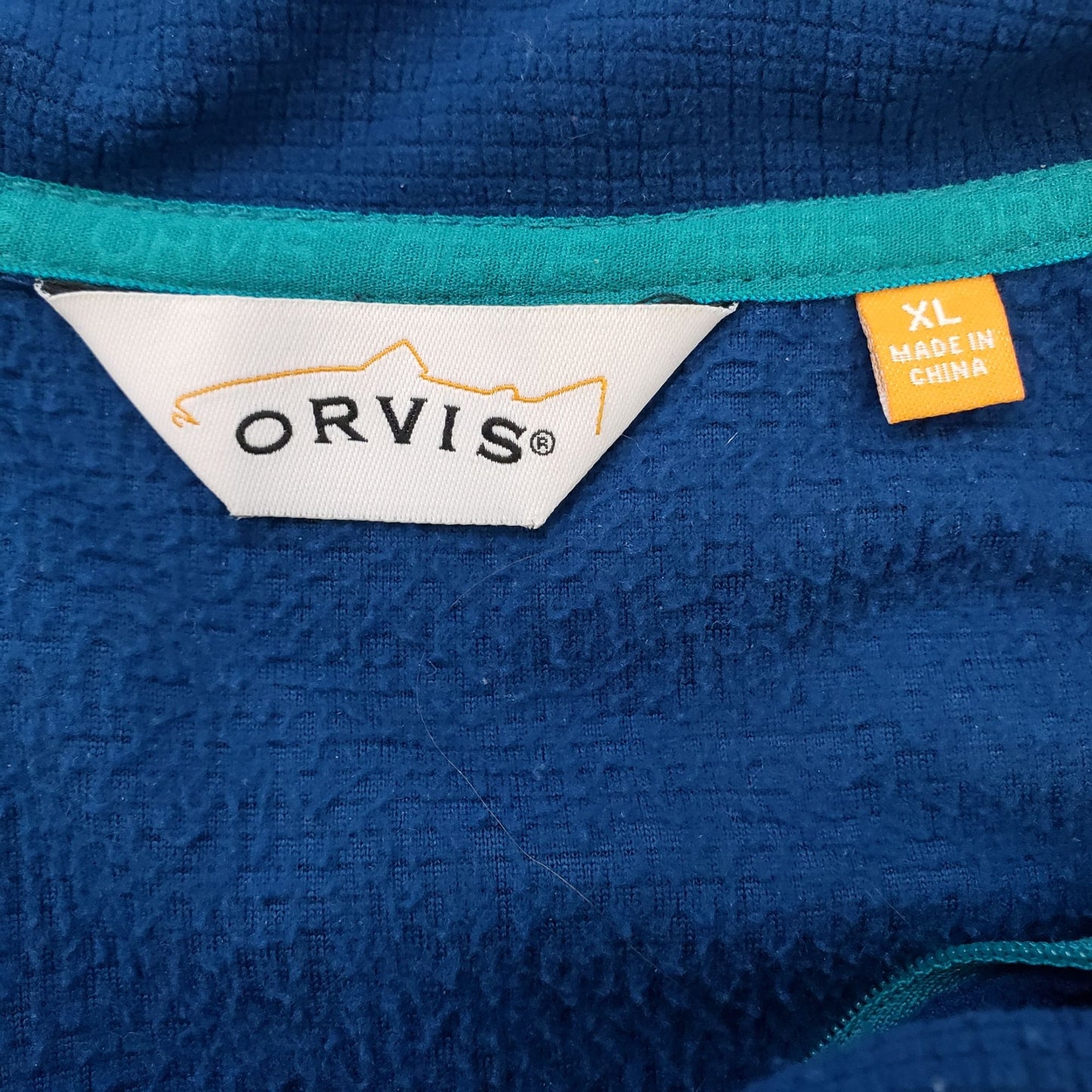 Orvis Quarter Zip Fleece Pullover Jacket Size XL