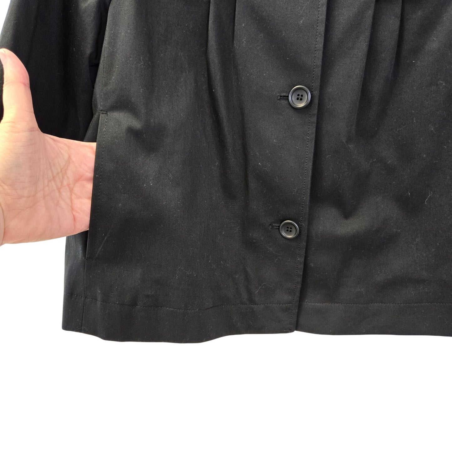 NWOT Theory Three Button Short Sleeve Bolo Blazer Jacket Size Large