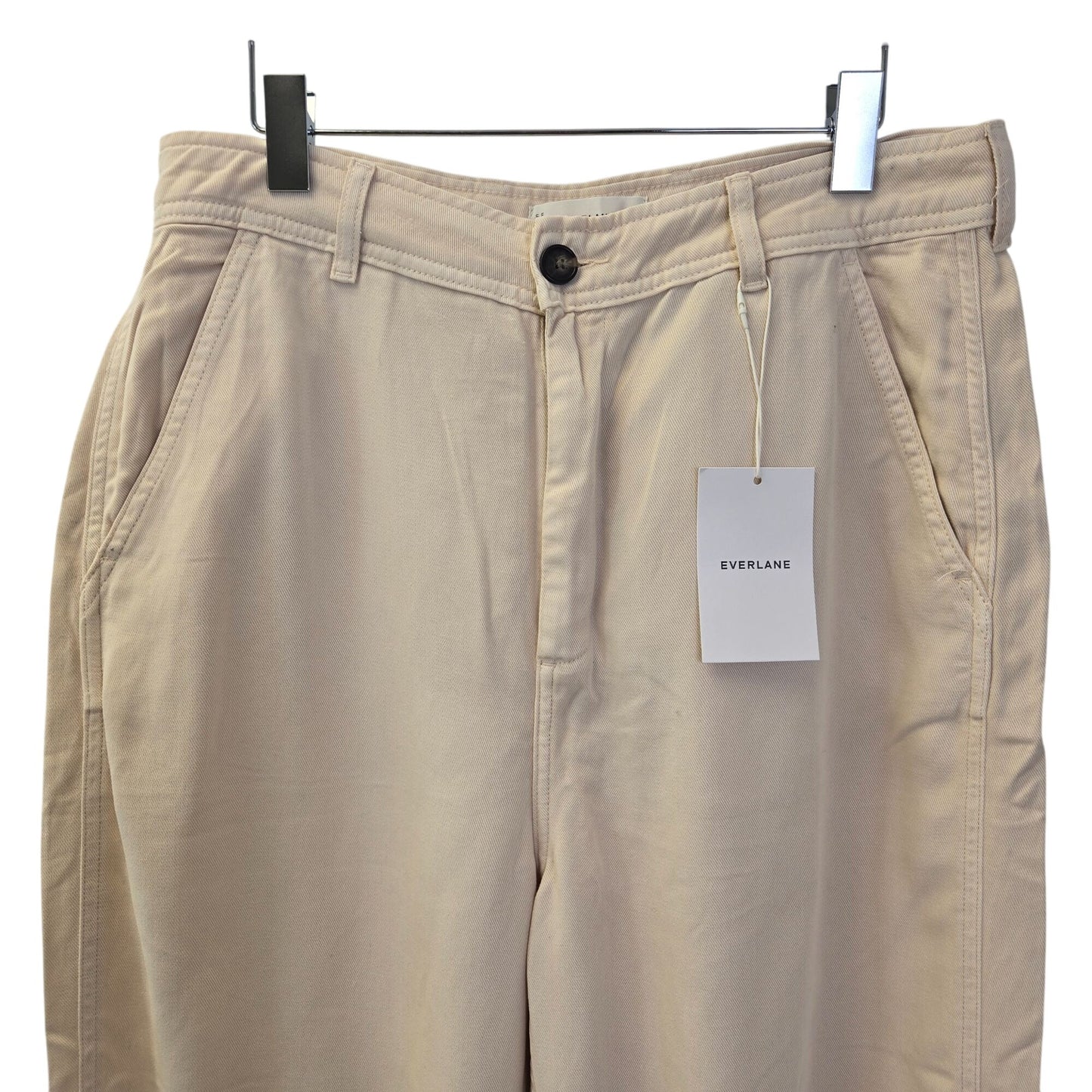 NWT Everlane The Tencel Relaxed Chino Pant in Parchment Size 10