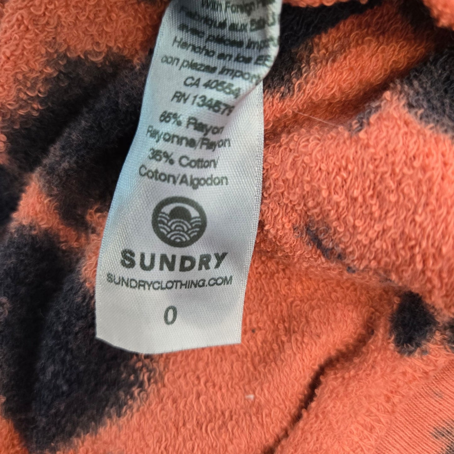 Sundry Tie Die Crewneck Sweatshirt Size 0