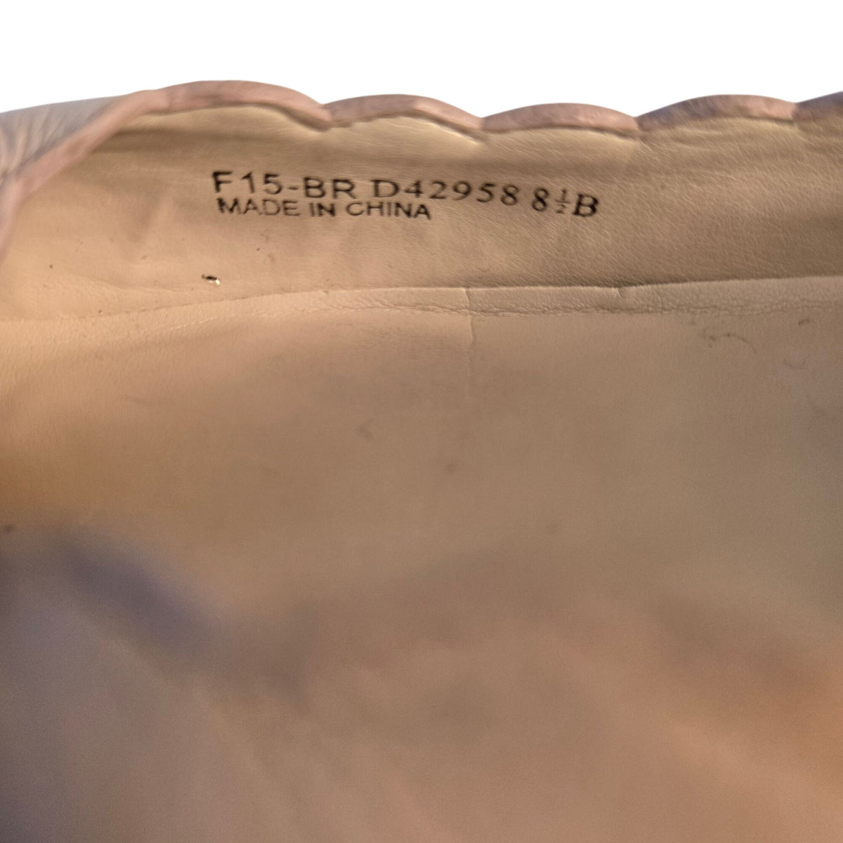 Cole Haan Leather Grand Scalloped Pink Pointed Toe Flats Size 8.5