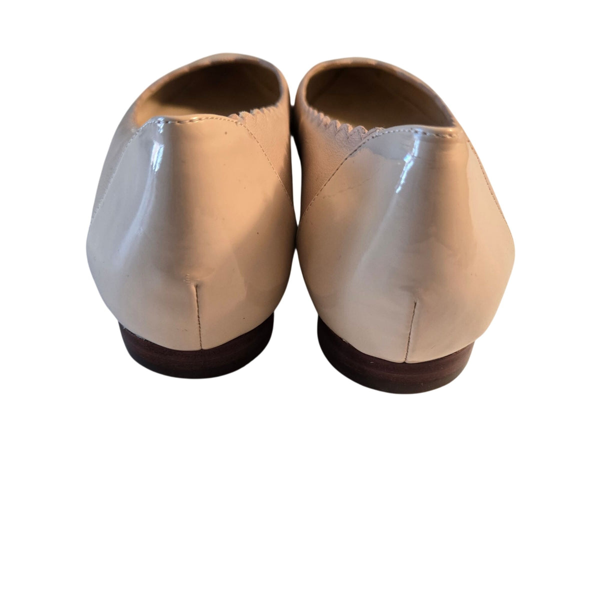 Cole Haan Leather Grand Scalloped Pink Pointed Toe Flats Size 8.5