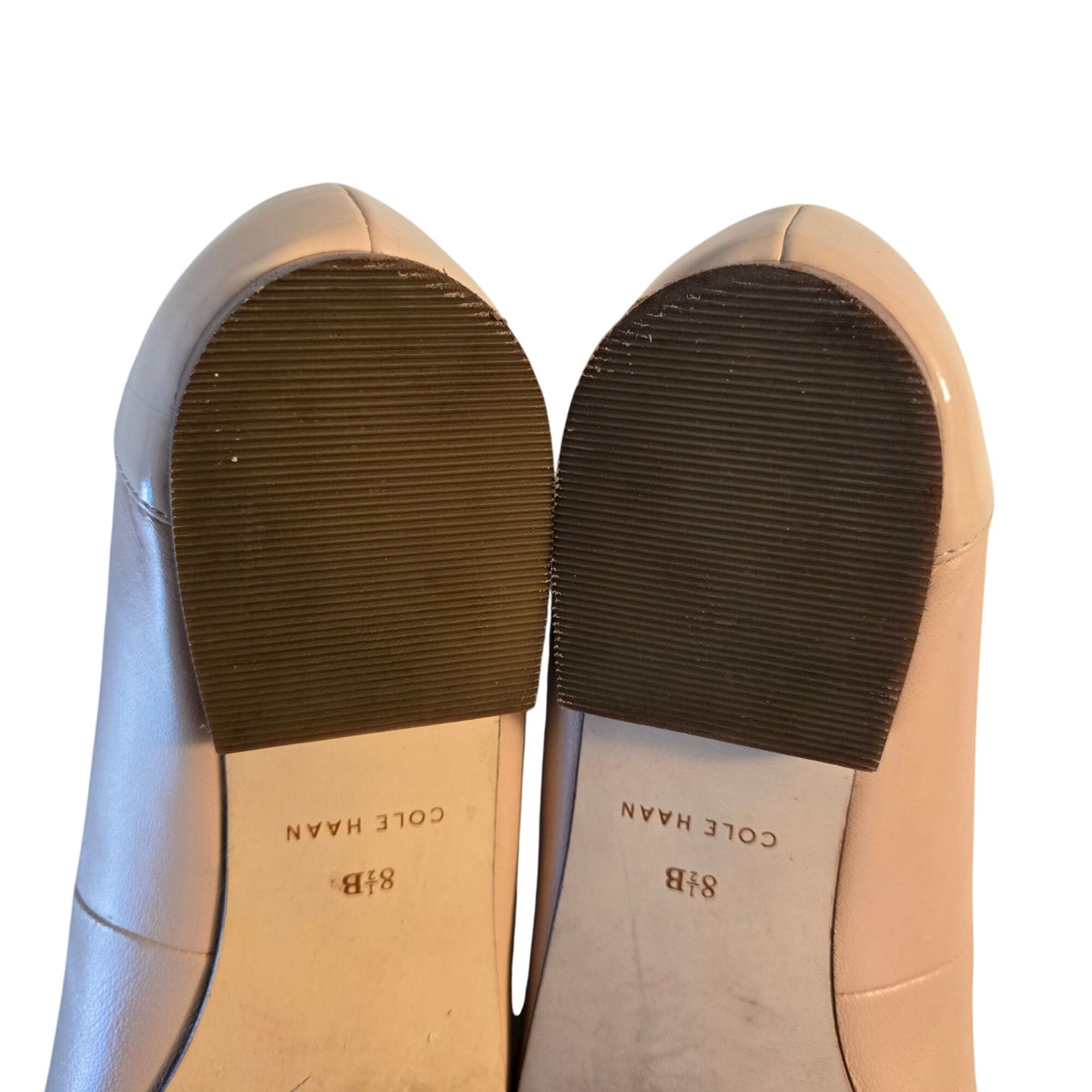 Cole Haan Leather Grand Scalloped Pink Pointed Toe Flats Size 8.5
