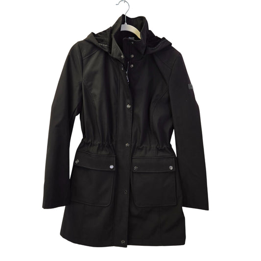 DKNY Soft Shell Waterproof Trench Coat with Removable Hood Size Medium